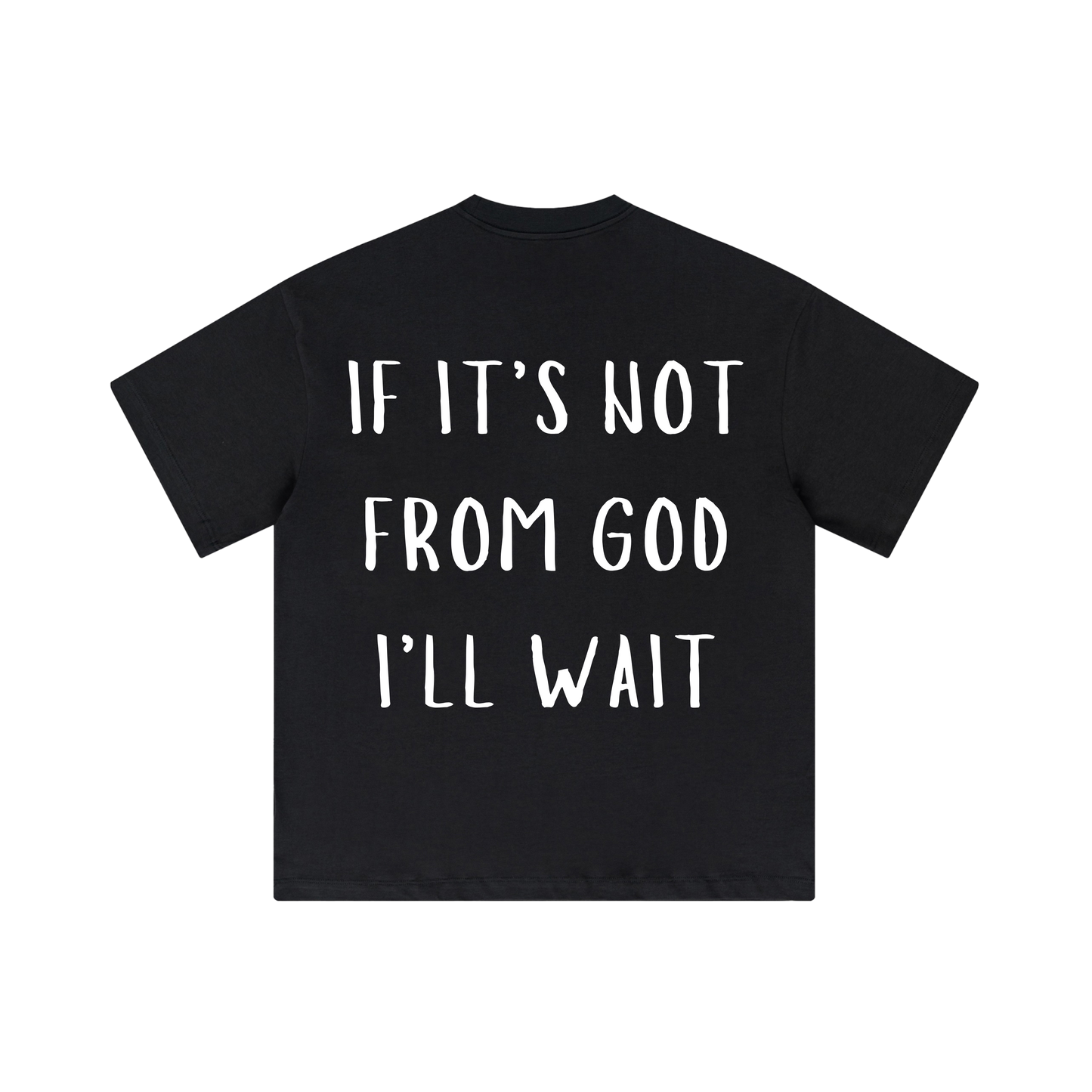 "FROM GOD" BLACK TEE