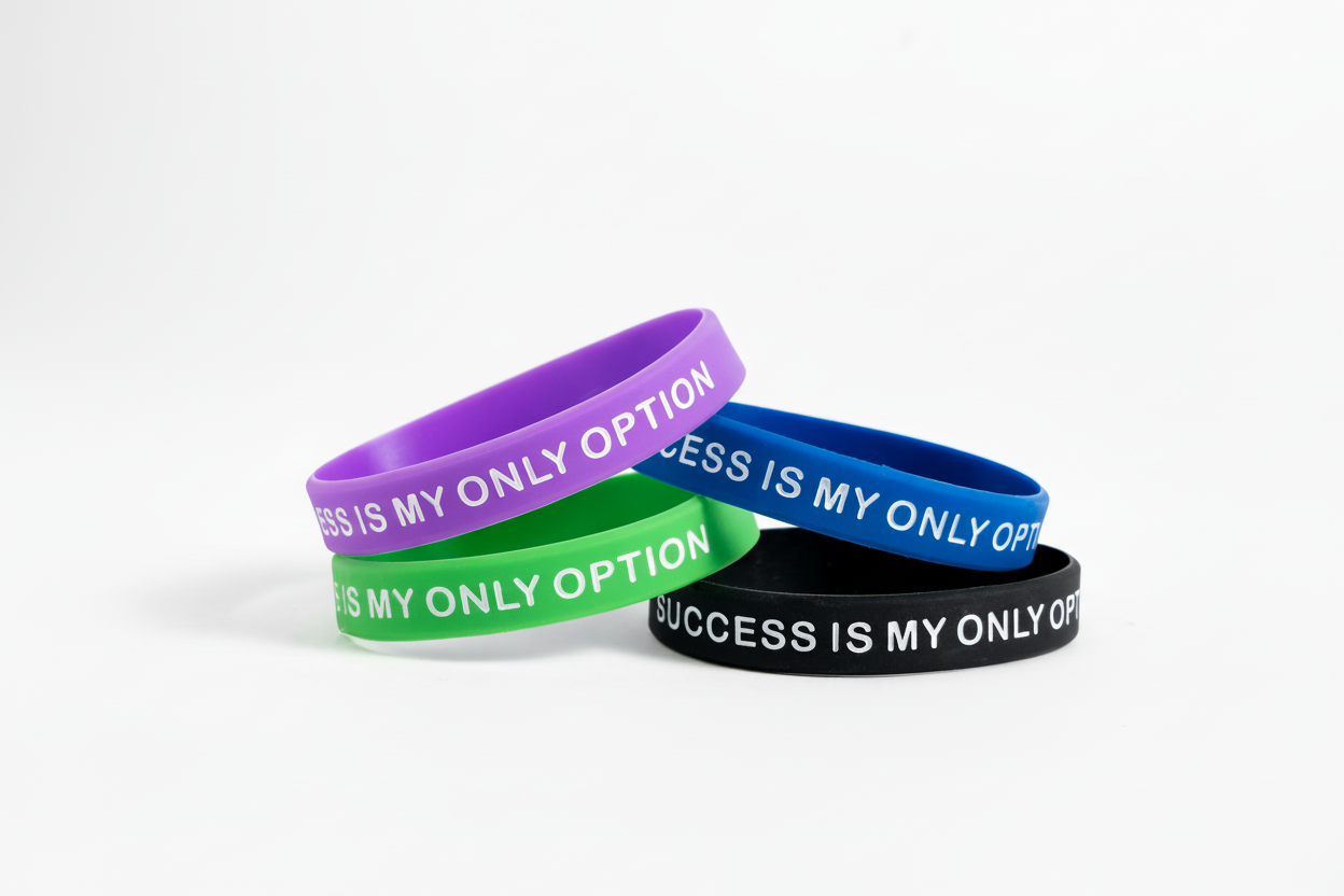 Motivational Wristbands (4-Pack)