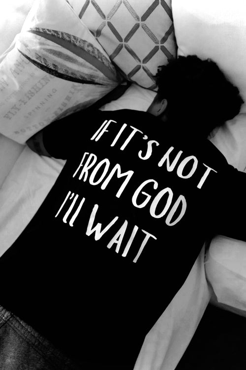 "FROM GOD" BLACK TEE