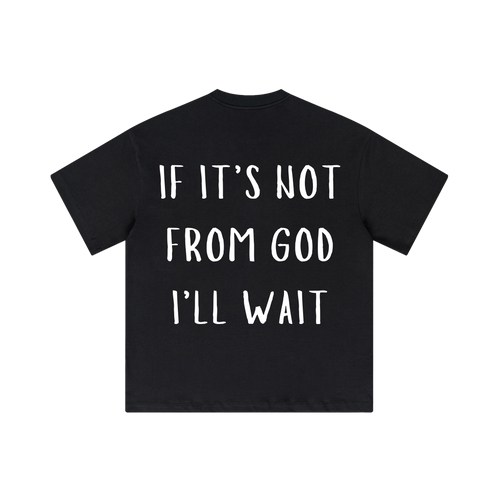 "FROM GOD" BLACK TEE